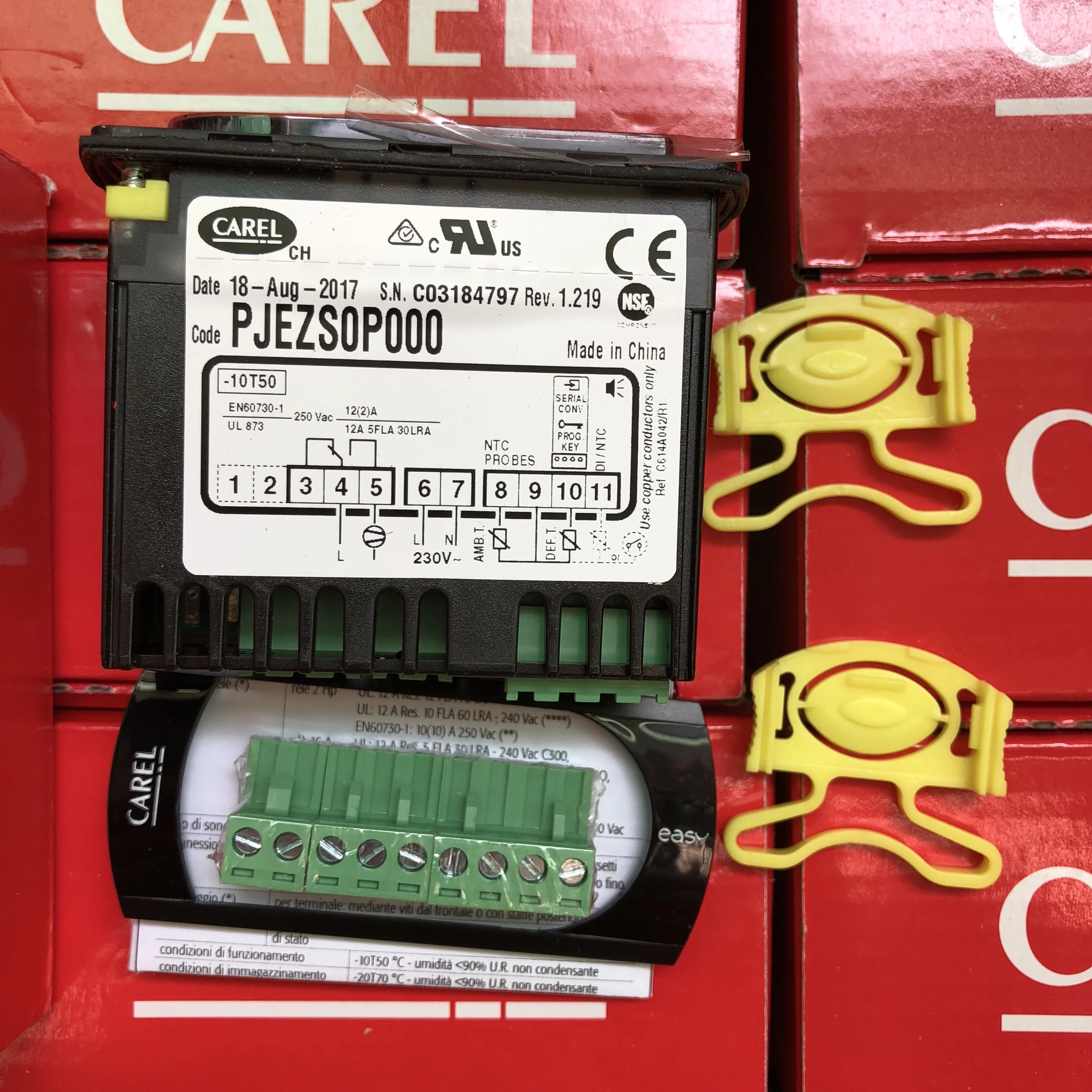 Carel brand PJEZS0P000 temperature controller Carel thermostat price for controls