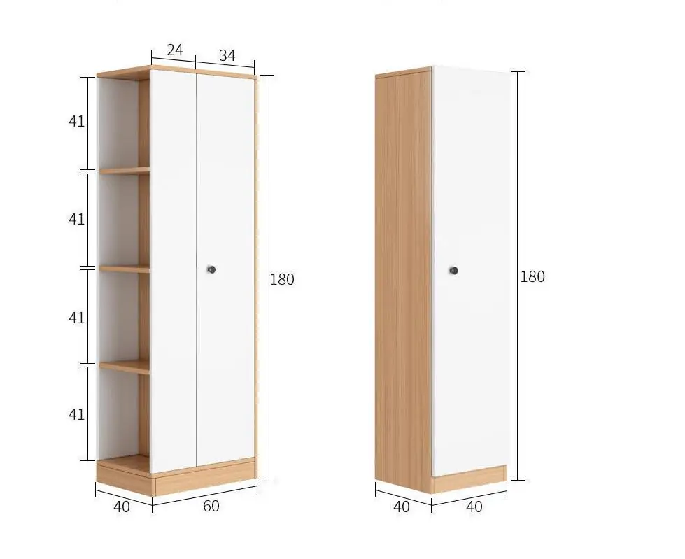 Wholesale MDF White Modern Simple Custom Bedroom Furniture Corner Wardrobe Cupboard for Home Hotel Apartment Use