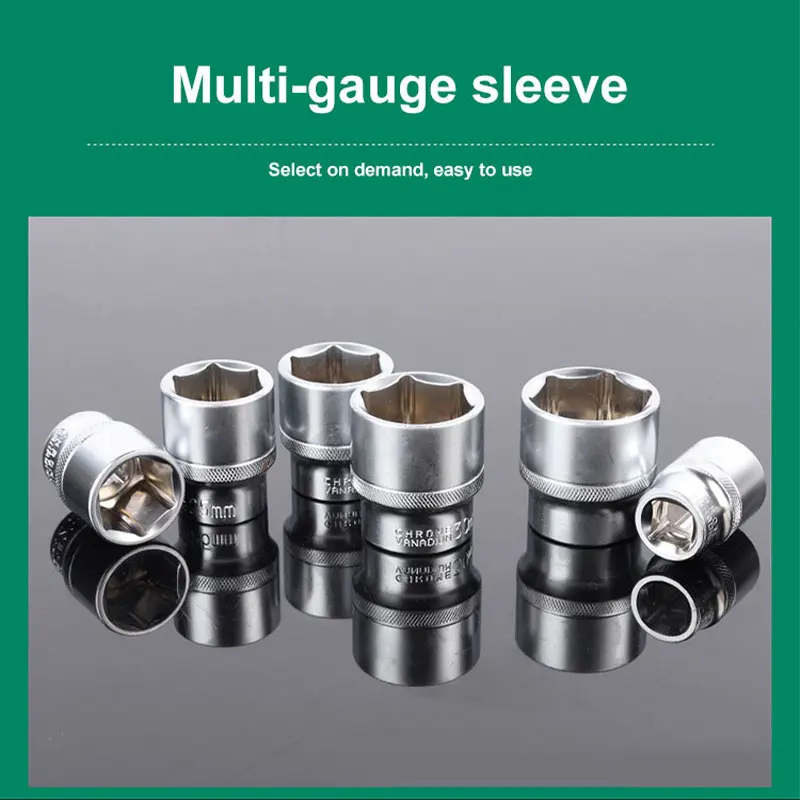 THPT 144 Pcs Ratchet Socket Set 1/2 1/4 Tool Kit Toolbox Case Wrench Spanners Car Repair Mechanics