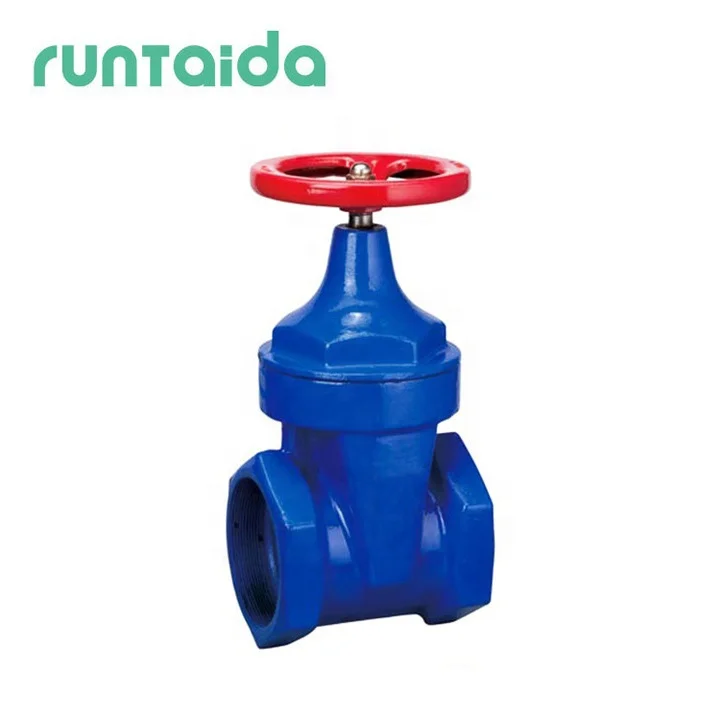 DIN 250mm soft sealing manual operated ductile iron screw gate valve