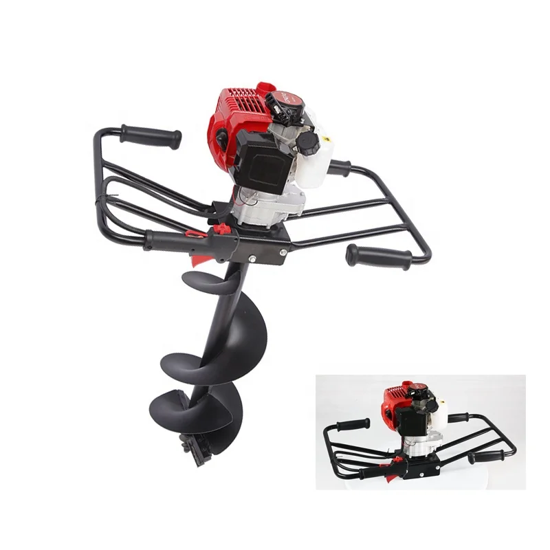 Два человека 52cc пост отверстие экскаватор земли шнека Земляной Бур машина портативный