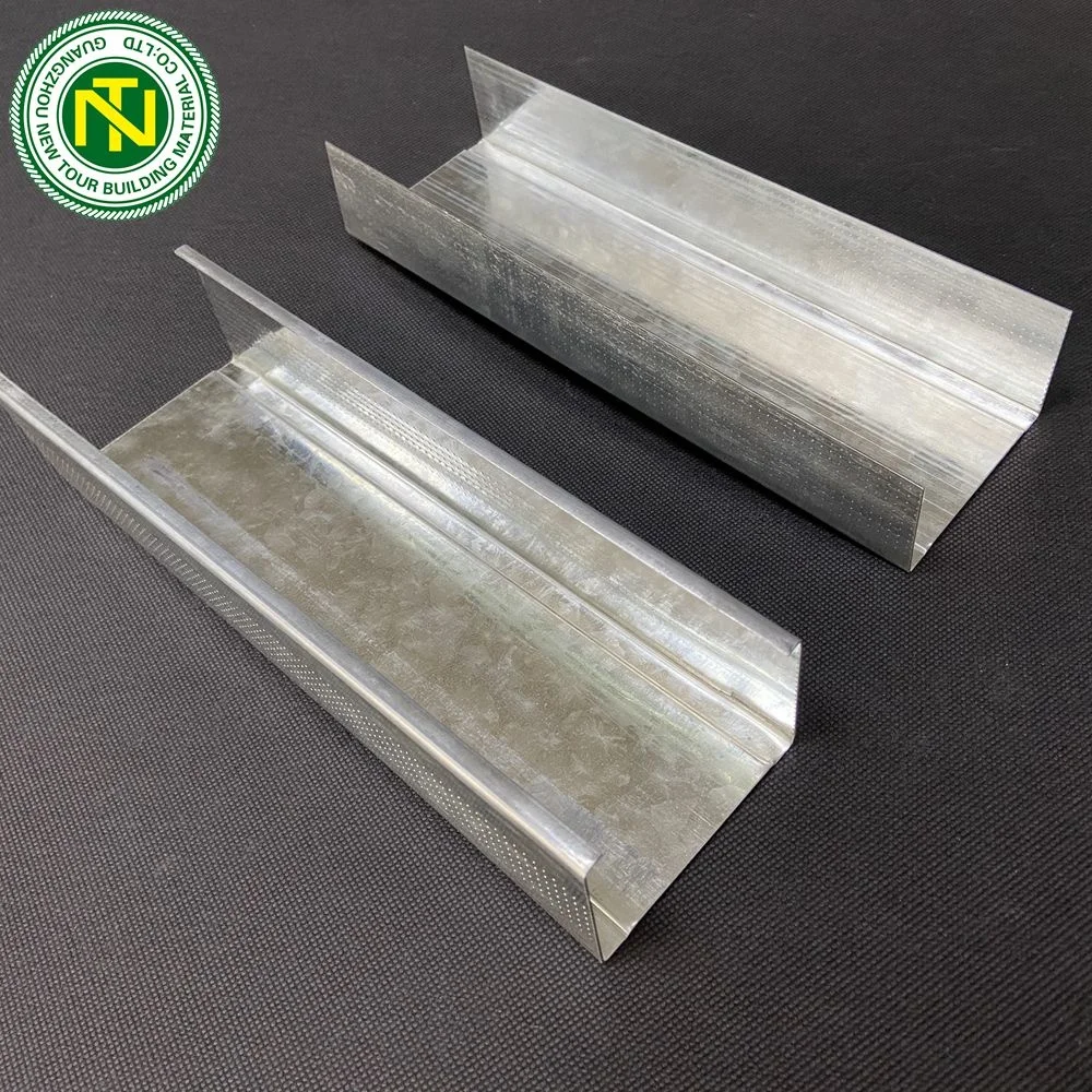 wholesale building material Gypsum board drywall partition stud track galvanized metal furring wall angle steel profiles