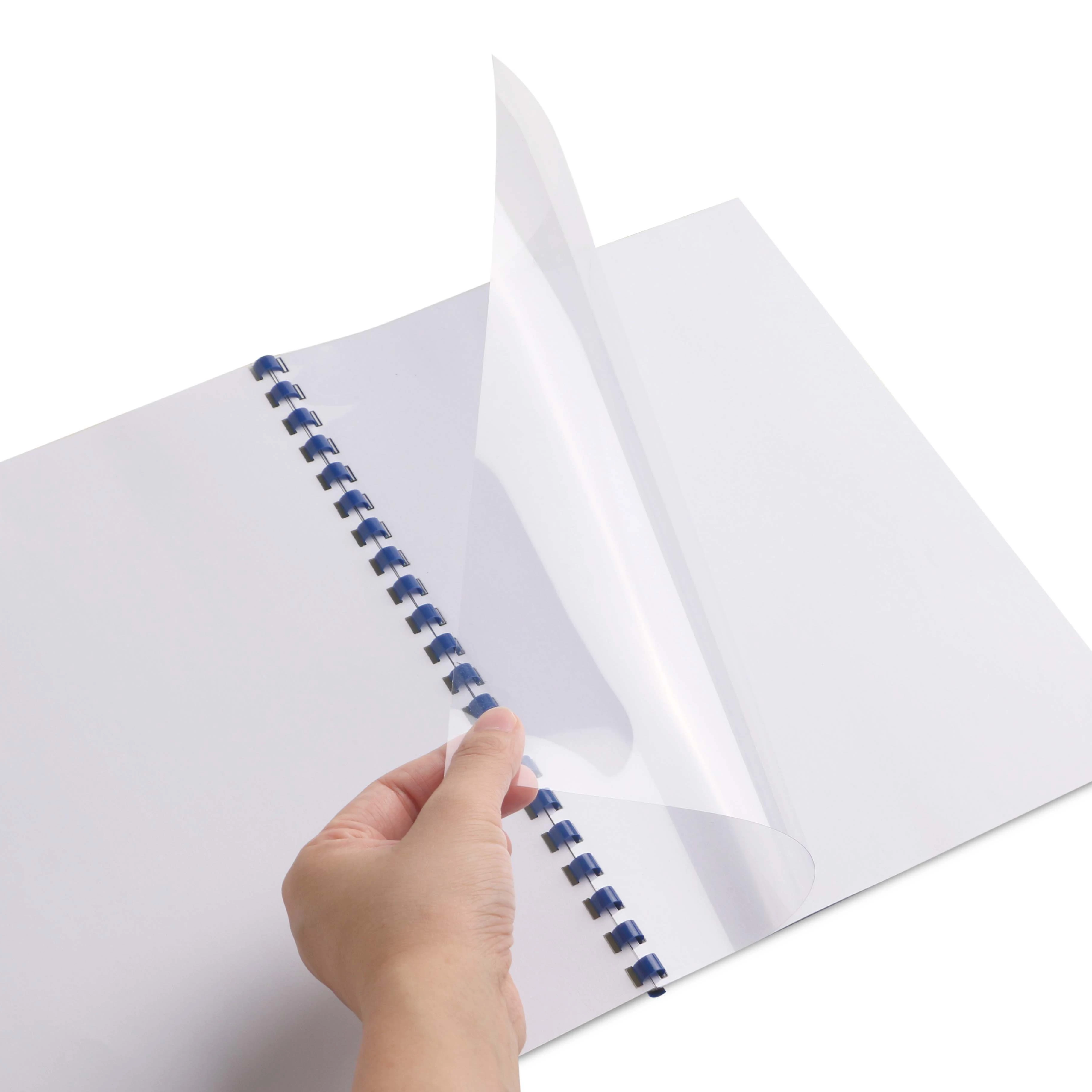 
A4 clear transparent plastic film PVC sheet binding cover 