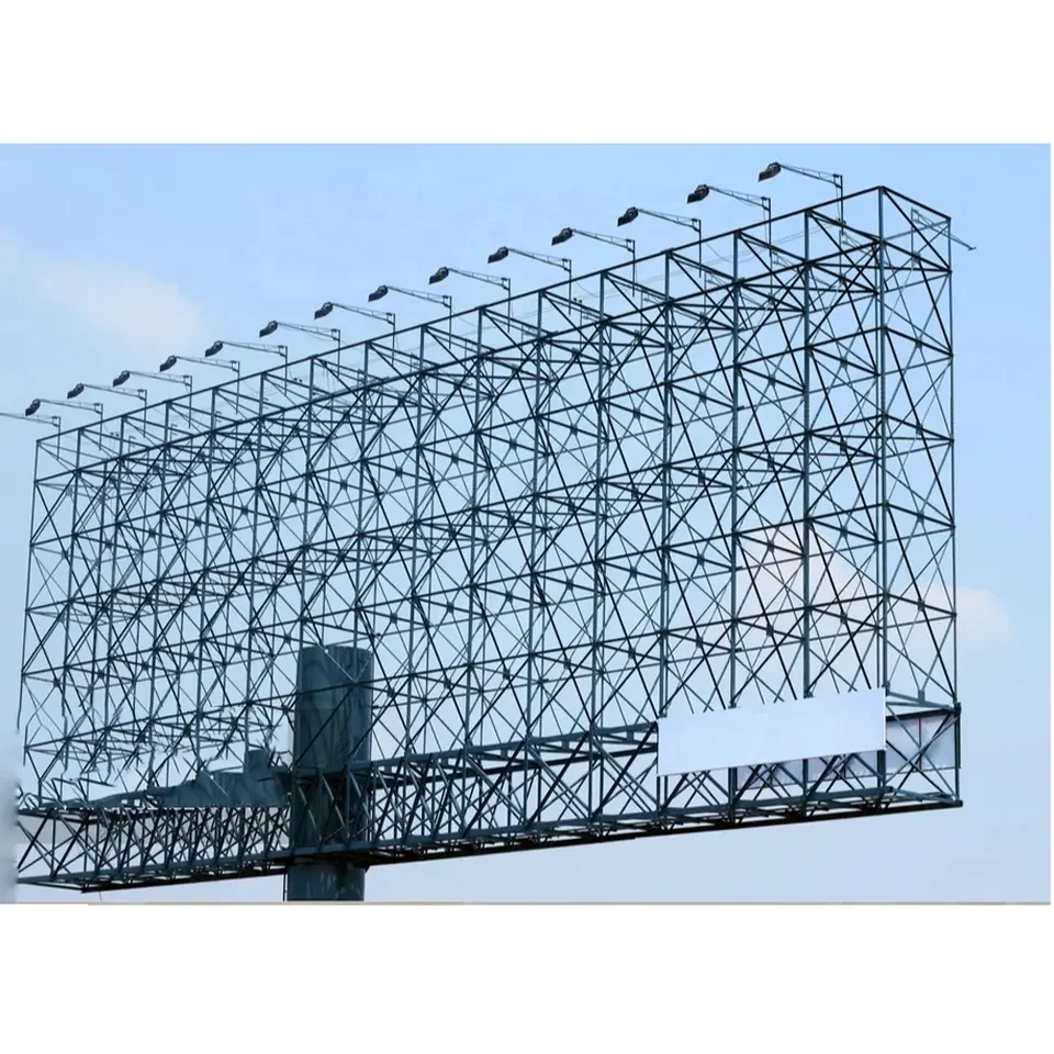 LF-BJMB Steel Structure Space Frame Outdoor Billboard Advertising Customized Construction
