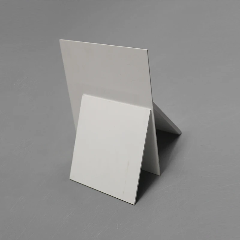 High Purity Magnesia Ceramic Rectangular Plate High Temperature Gasket 68*55*2