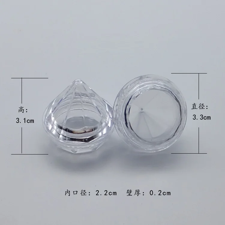 wholesale mini transparent flower heart diamonds shape box jewelry earring rings storage box