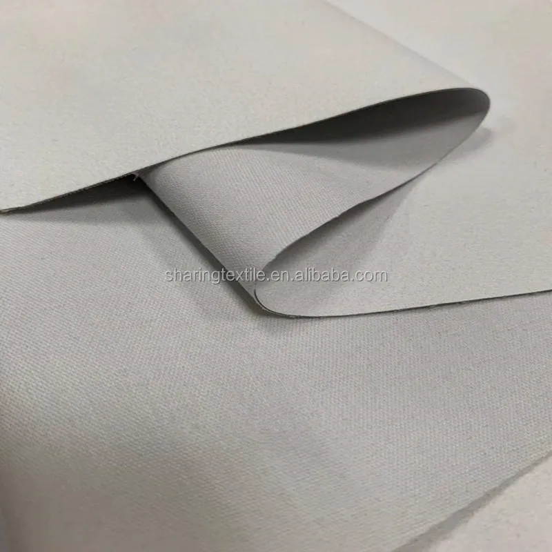 140CM-280CM Anti UV Fire Retardant Poly Cotton Flocking Blackout Lining Fabric for Curtain and Drape Lining