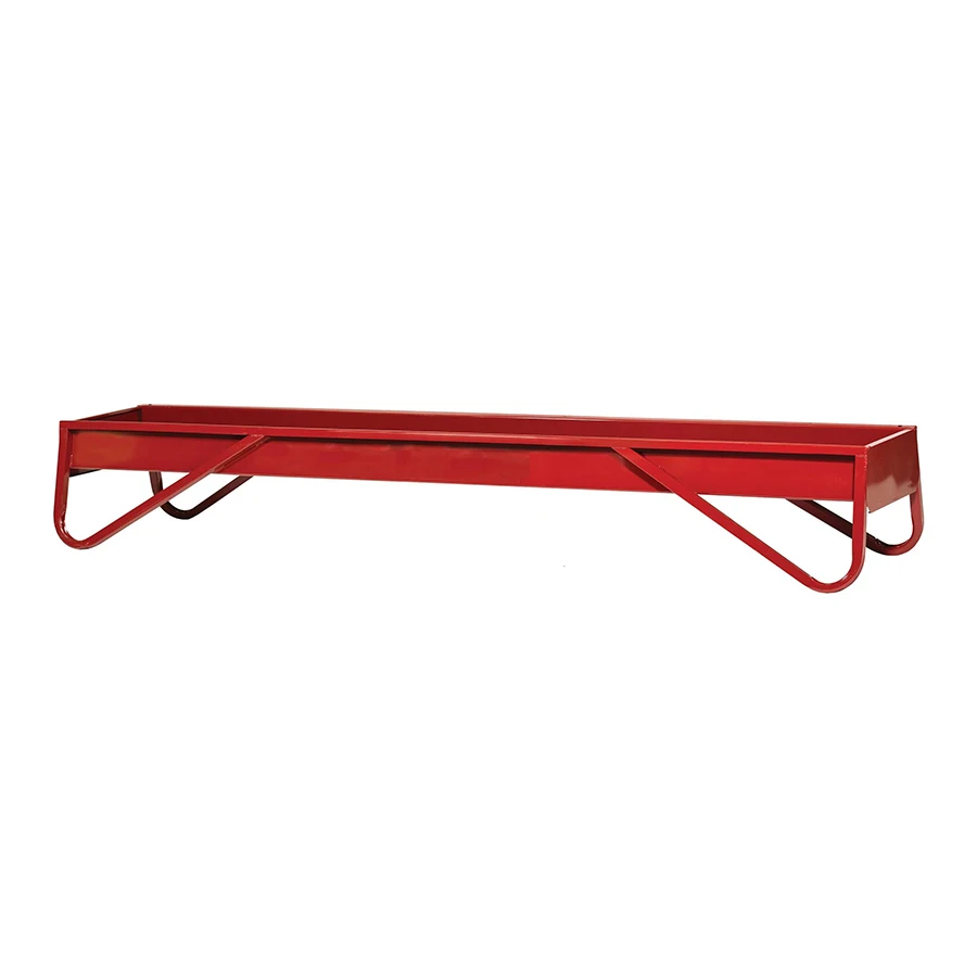 Livestock Farm Equipment Outdoor Red Metal Steel Hay Calf Feeders Cow Feeder Trough