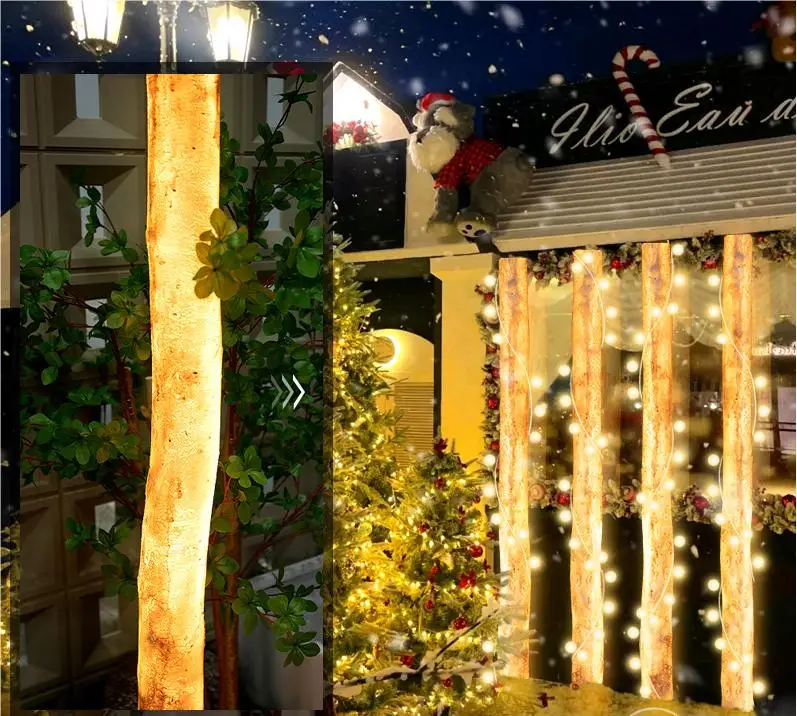 Modern Home Decor Led Glowing Birch Tree 1M  Christmas Decoration Holiday Decorations Garden Landscape Tree Lights