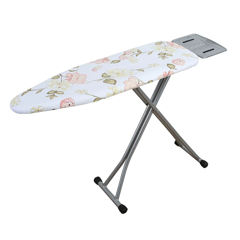 Portable Household Ironing Board Hotel Room Folding Ironing Board with Mesh Metal Material Vertical Shelf Reinforcement Clothing