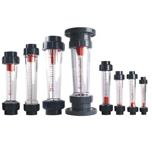 LZS25D Inline install type rotameter plastic rotor float flow meter for water