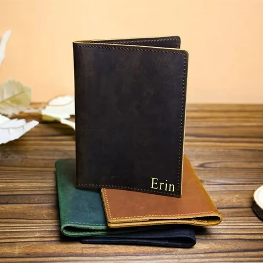 New Passport Holder Cover PU Leather Travel Wallet Case Organizer Passport Sets for Gift