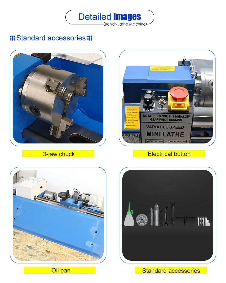Mill Combo Machine Turret Mini Parts Precision Machines High Quality Metal Lathe