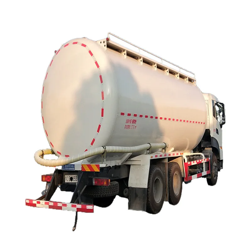 Natural Gas Mortar for Dry Mixing Tanker 28 Square Powder Particles Material Vehicle Rear Double Bridge Liquid Supply Vehicle Bi