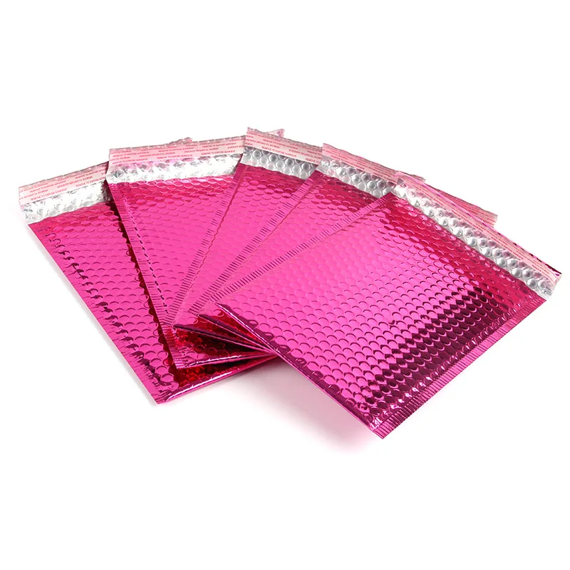 Metallic Foil Rose Gold Poly Bubble Mailers Metallic Bubble Mailer Padded Envelops