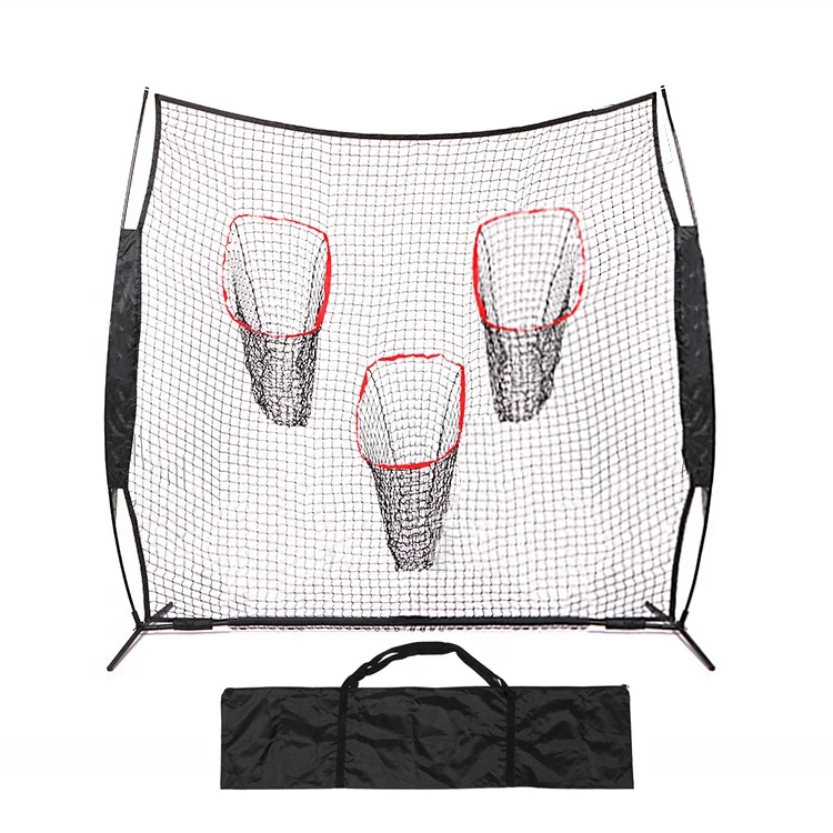 Portable Rugby Football Practice Pitcher Training Net Belt With 3 Target Pockets Can Be Customized