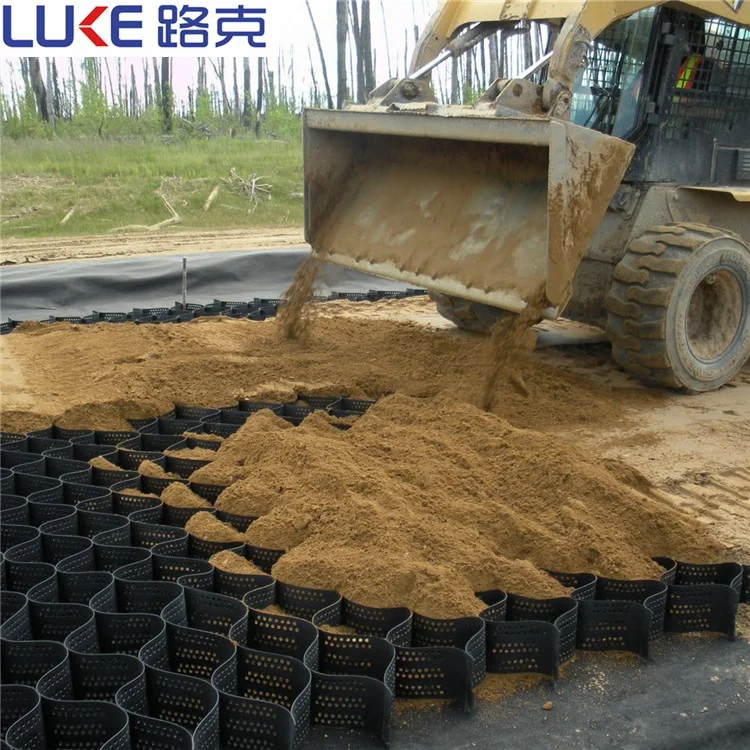 100mm 200mm Height HDPE Geocell used for Road Construction