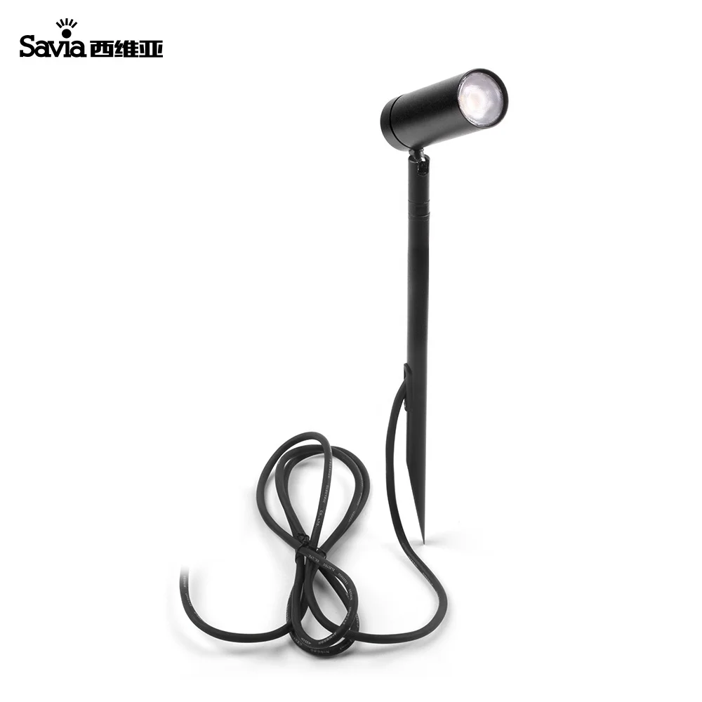 Savia Rotatable Garden Uplighter LED 6W IP44 Waterproof Spike Lights Outdoor lawn Spotlight For Landscape Patio Yard Pathway