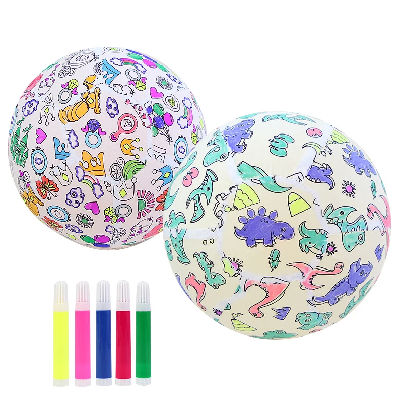 Customized DIY Educational Kids Drawing Balls Children Painting Make Your Own Ball Toys