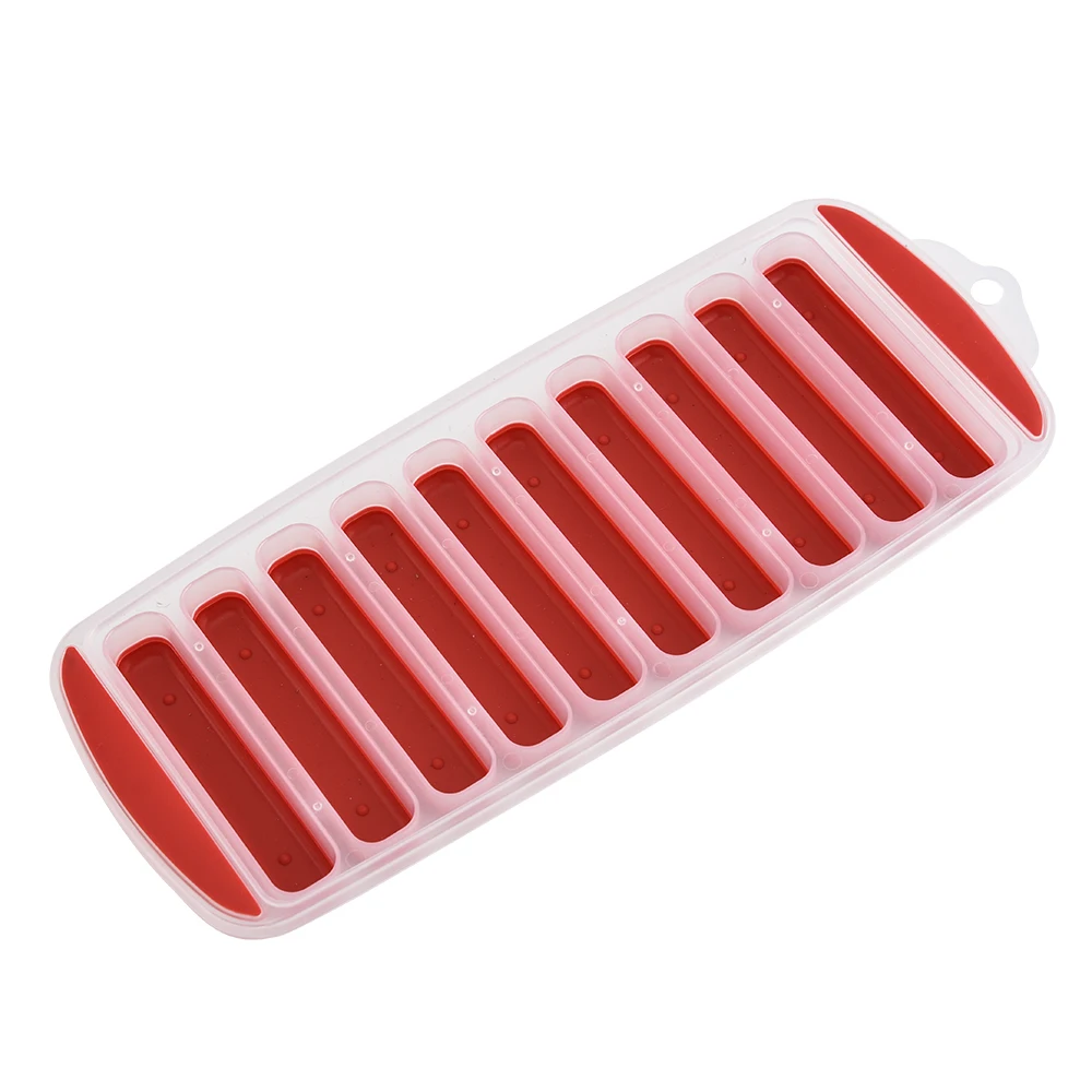 Easy Push and Pop Out Silicone Ice Stick Cube Trays Water Bottle Ice Stick Tray