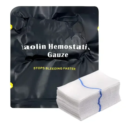 Vacuum Packed Gauze Outdoor First Aid Wound Aseptic Treatment Survival Kaolin Hemostatic Gauze