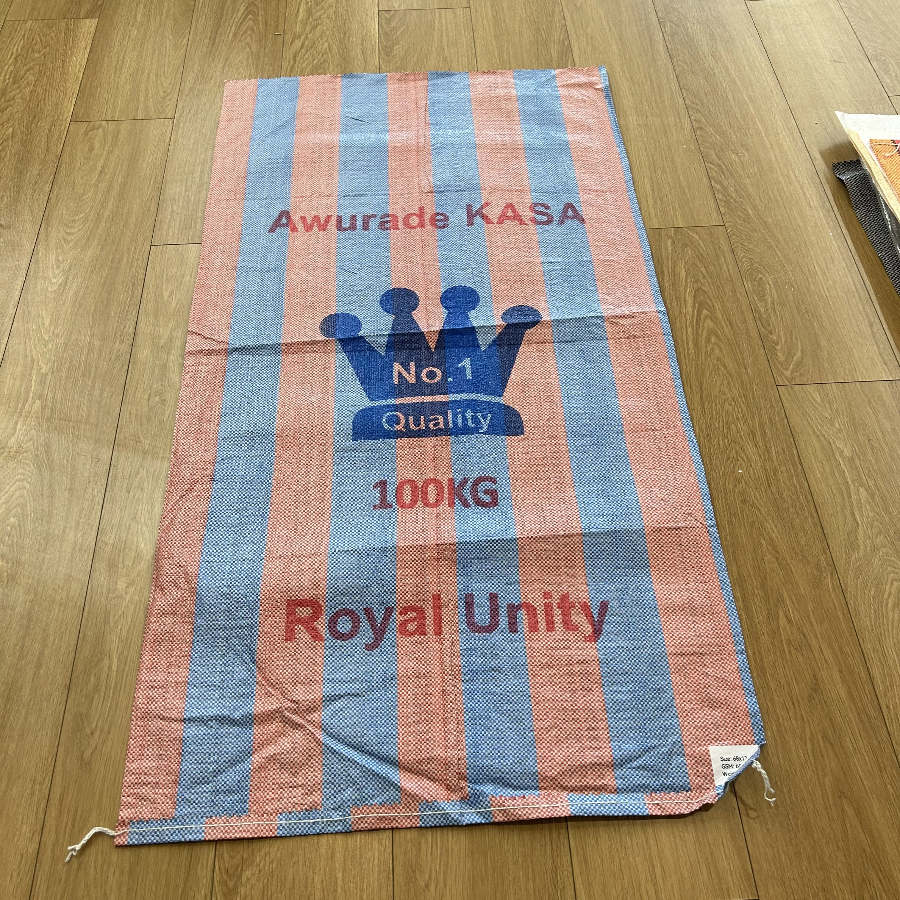 Customized logo Sacos de rafia de polipropileno de 50 kg polypropylene bag pp woven sack animal feed bags 50lb 100 lb for grain