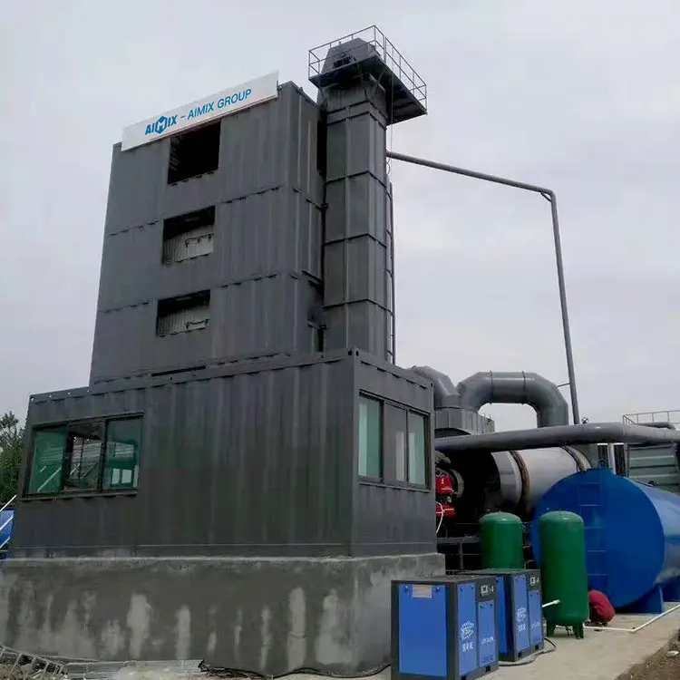 60 - 120tph Hot Mix Asphalt Batch Mixing Plant With Dryer Control Panel Parts Price
