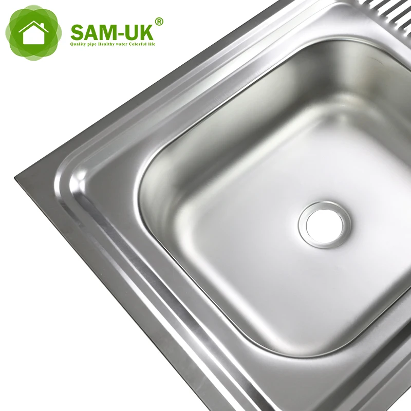 Factory wholesale sus201 farm house sink hot sale stainless steel single bowl double with cheap price kitchen