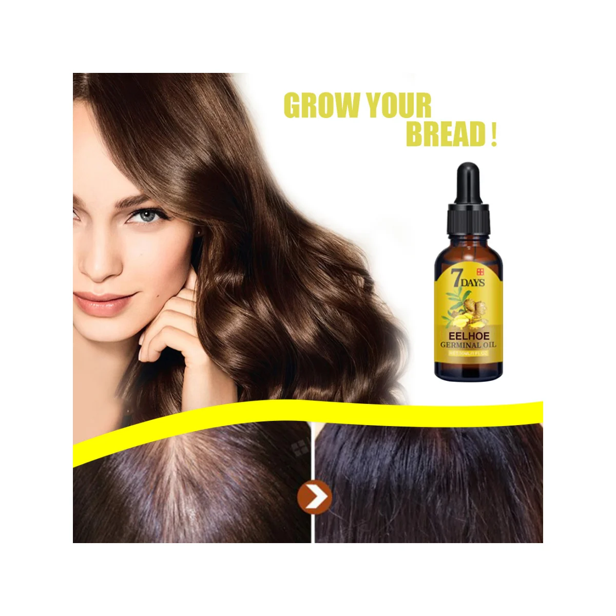 Anti Loss Regrowth Damaged Hair Repair Ginger Oil Natural Organic Ginger Extract Hair Growth Treatment Hair Growth Oil Serum