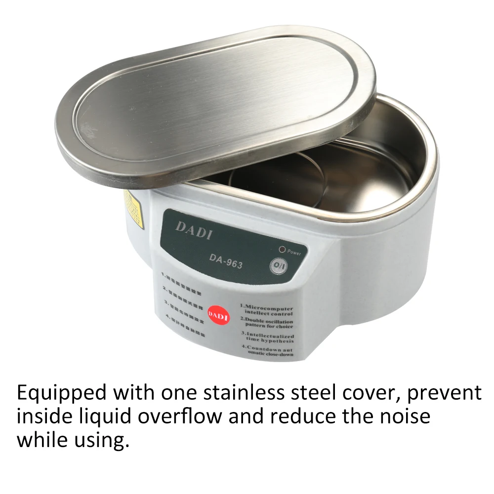 600 мл ультразвуковой очиститель ювелирных очки платы машина чистки ультразвуковая ванна