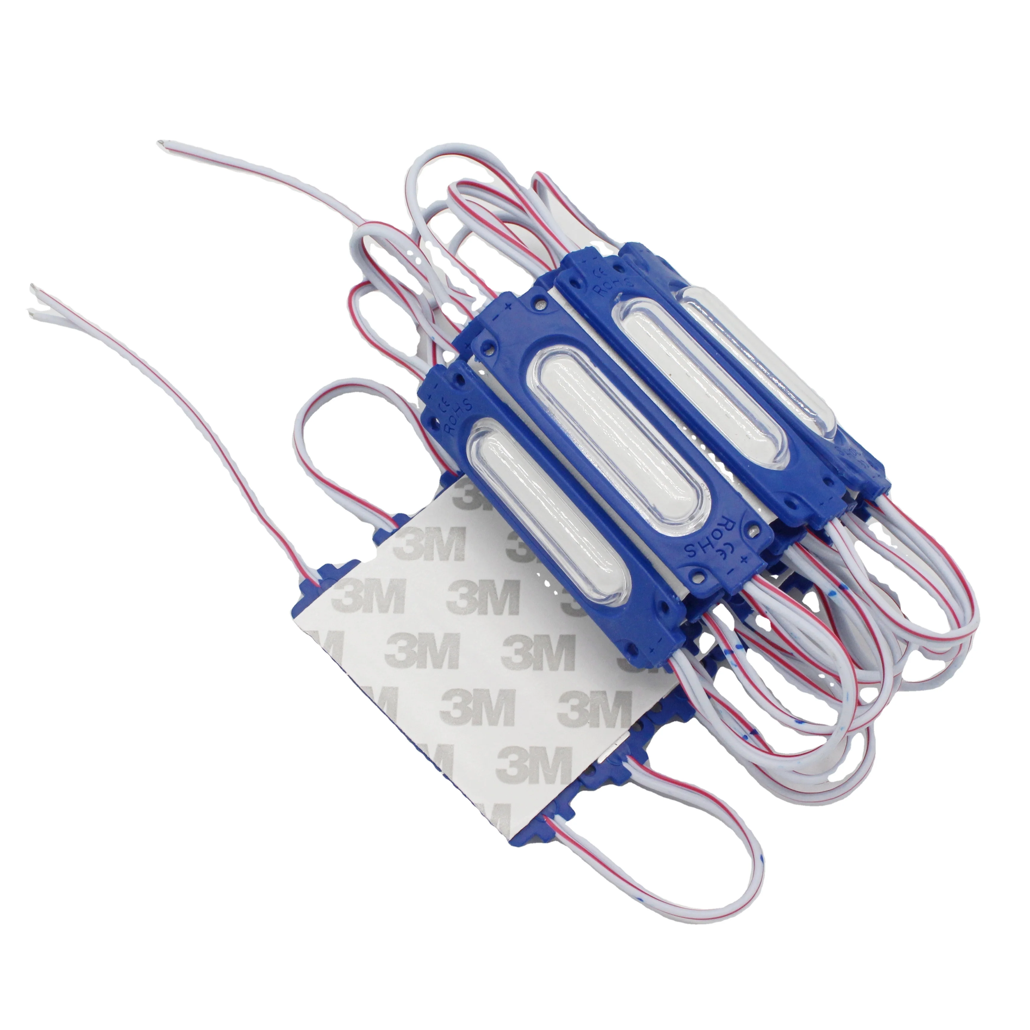 Dc12v 24V COB Led Modules Light Smd Injection Light Single Color 7019 6 Chip Waterproof Outdoor Ip67 Cob Module For Sign Box