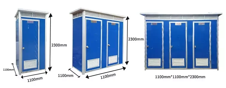 Уличная Мобильная экологически безопасная Строительная площадка душевая кабина соединенные портативные унитазы мобильный туалет с душевой кабиной