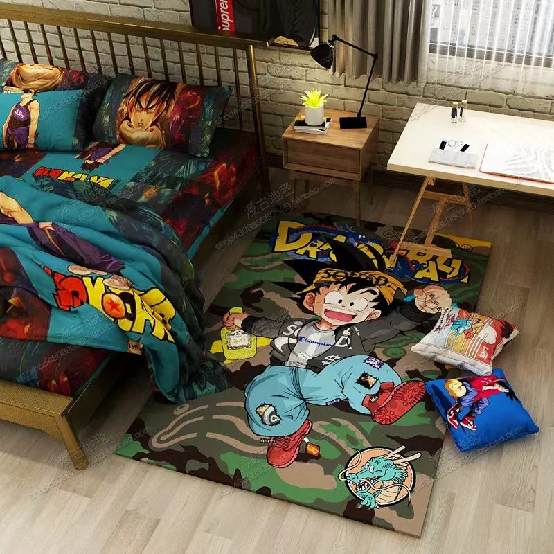 Custom bulk printed carpet hot selling fashion game anime character room decoration carpet