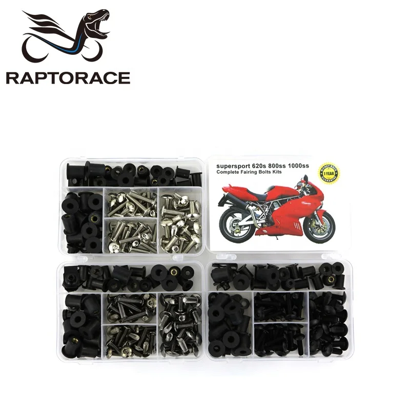 Raptorace подходит для Ducati SUPER SPORT 620 послепродажное обслуживание 10,9 набор стальных обтекателей болтов монтажное крепление кузов винтовой зажим шайба гайка
