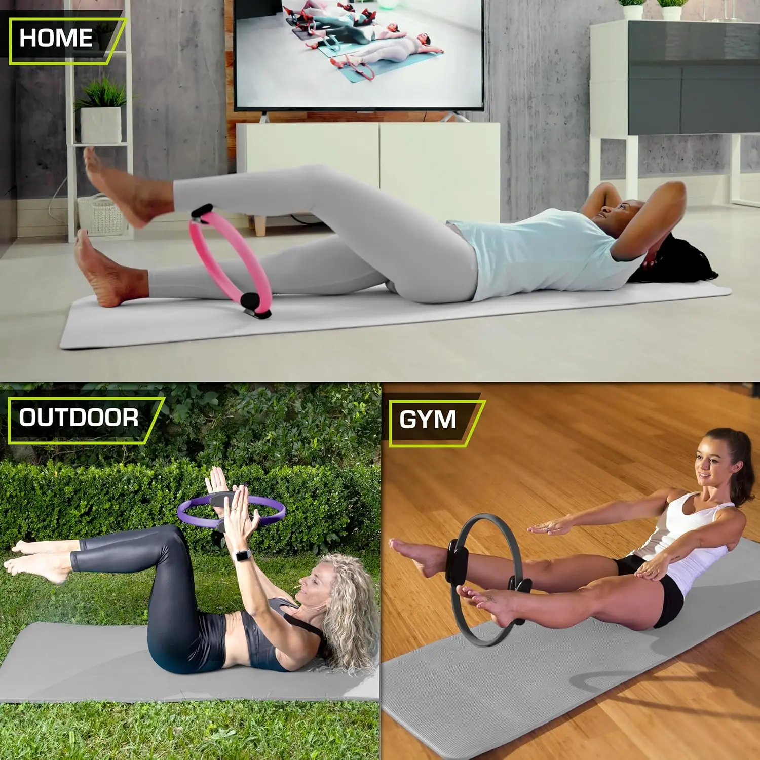 Factory directly wholesale fitness exercise 38cm custom logo magic yoga pilates ring circle