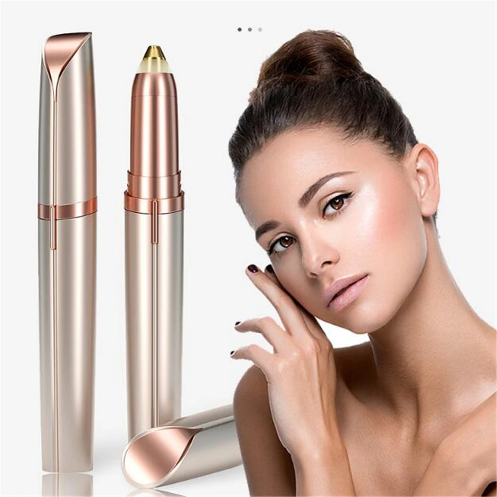 Portable Makeup Tool Kit Eyebrow Pencil Trimmer Painless Eye Brow Epilator Mini Electric Eyebrow Trimmer Shaper Shaver Razor