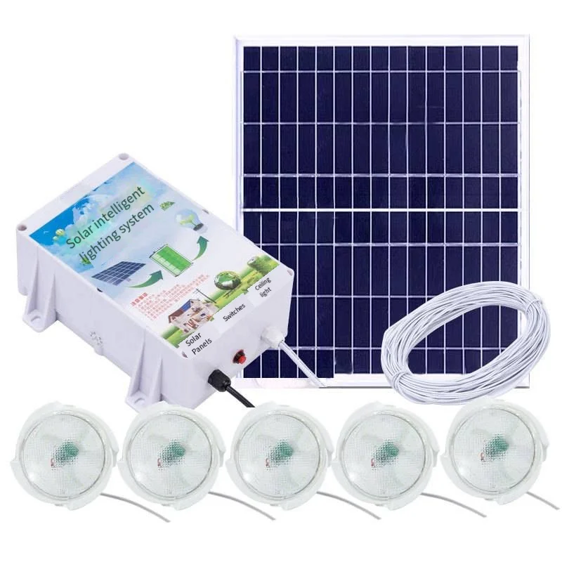 Remote Control Dimmable LED Solar Ceiling Garden Light