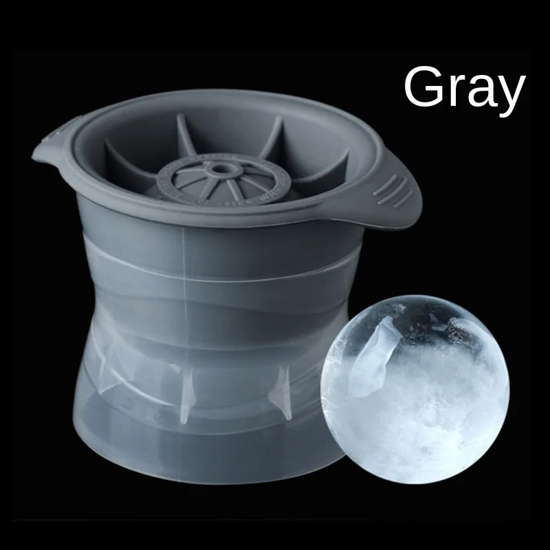 
Factory manufacturer ice hockey mold whisky round plastic silicone ice hockey grinder DIY ball mold 