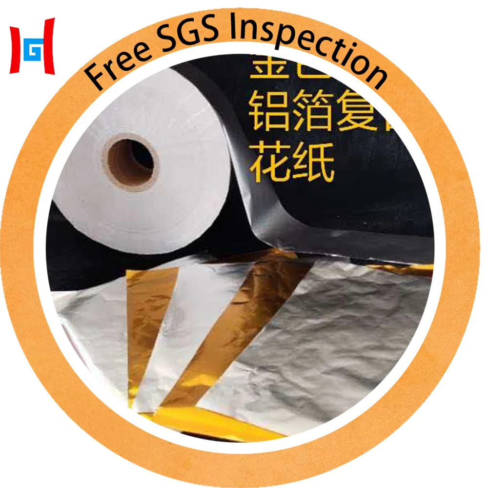 Gift wrapping decoration colored aluminum foil paper in roll