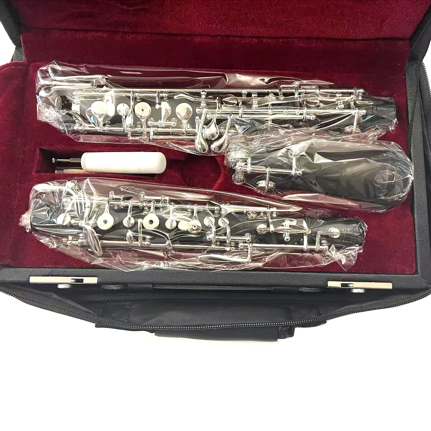 Student model factory manufacture semi model silver plated key ABS body oboe for sale