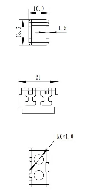 GL-8059 Energy meter circuit breaker Wall switch accessories Screw Terminal fastener Eco-Friendly electroplate zinc plating