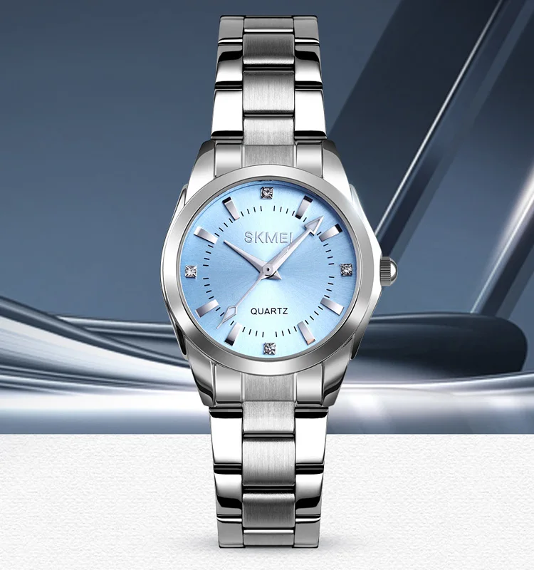 SKMEI 1620 WOMEN QUARTZ WATCH CHEAP LUXURY STAINLESS STEEL BAND WATERPROOF WATCH