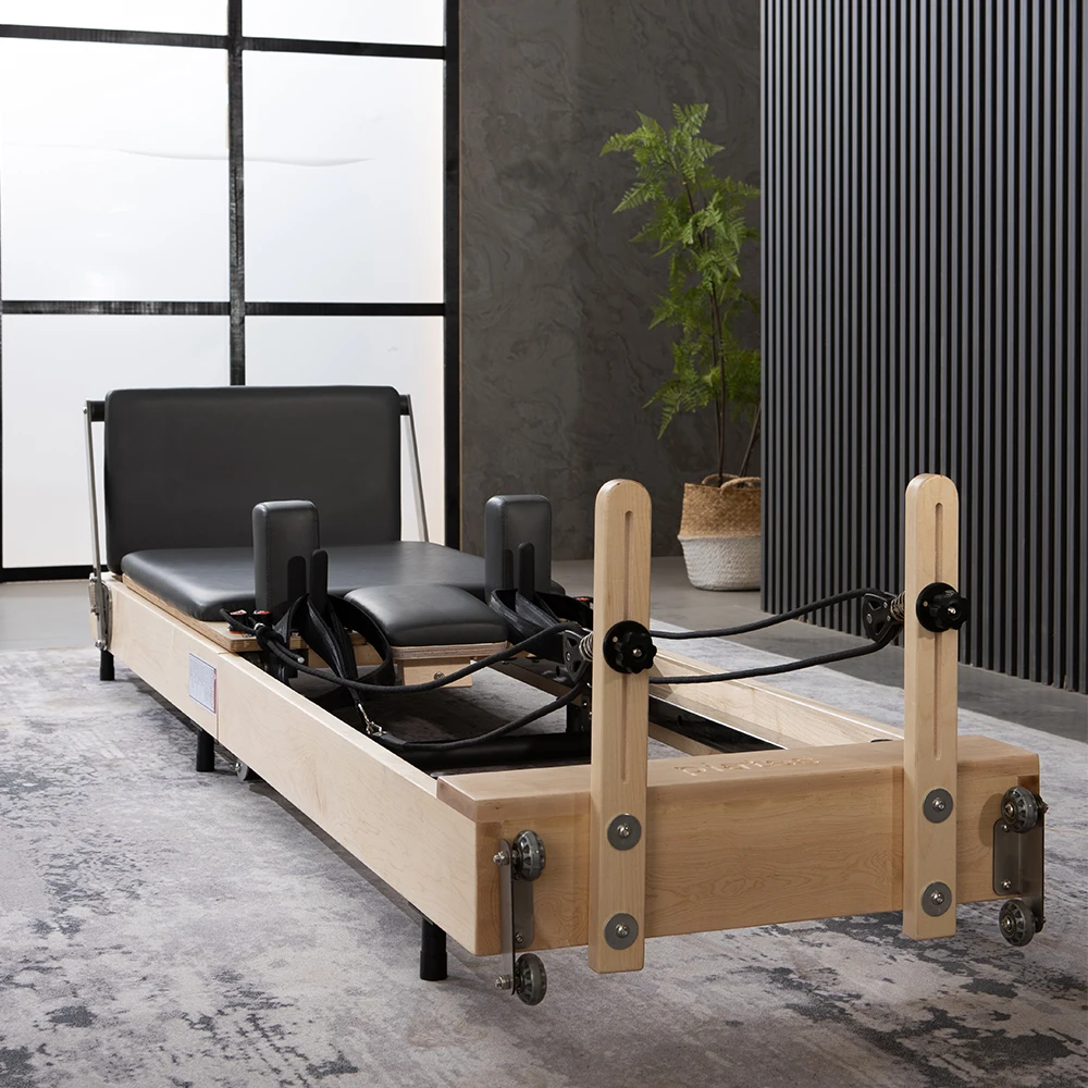 Pilates Reformer Equipment Oak Maple Wood Gym Fitness Machine Reformers Pilates