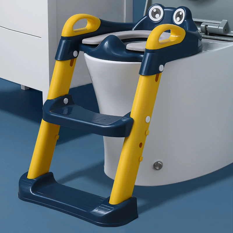 
Portable kids toilet seat Online shopping plastic baby toilet potty training with adjustable Ladder wholesale 