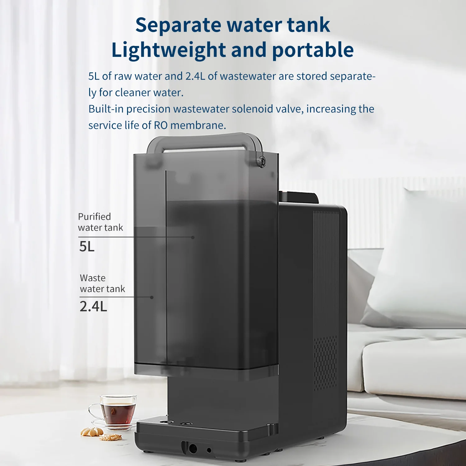 Luxury portable countertop hydrogen water machine electric filter h2 hydrogen generator
