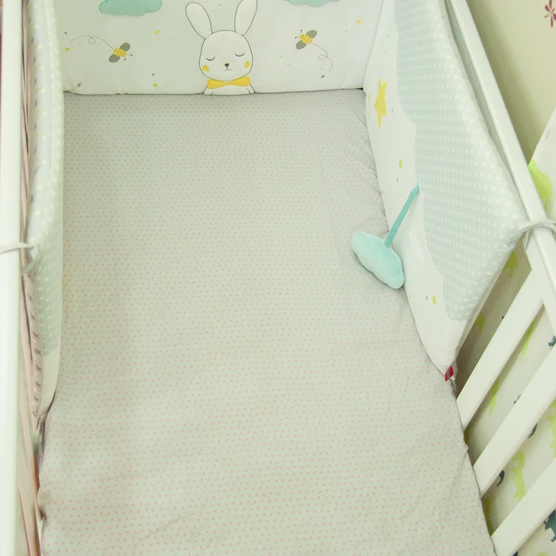 New Born Toddler Products Quilted Crib Waterproof Baby Bamboo Cotton Mattress Bedspread For 6-24m Infant Kids