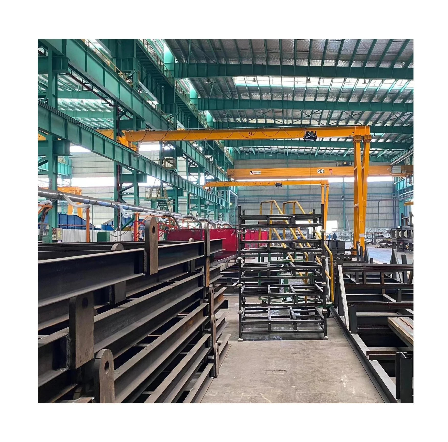 Design of semi gantry crane