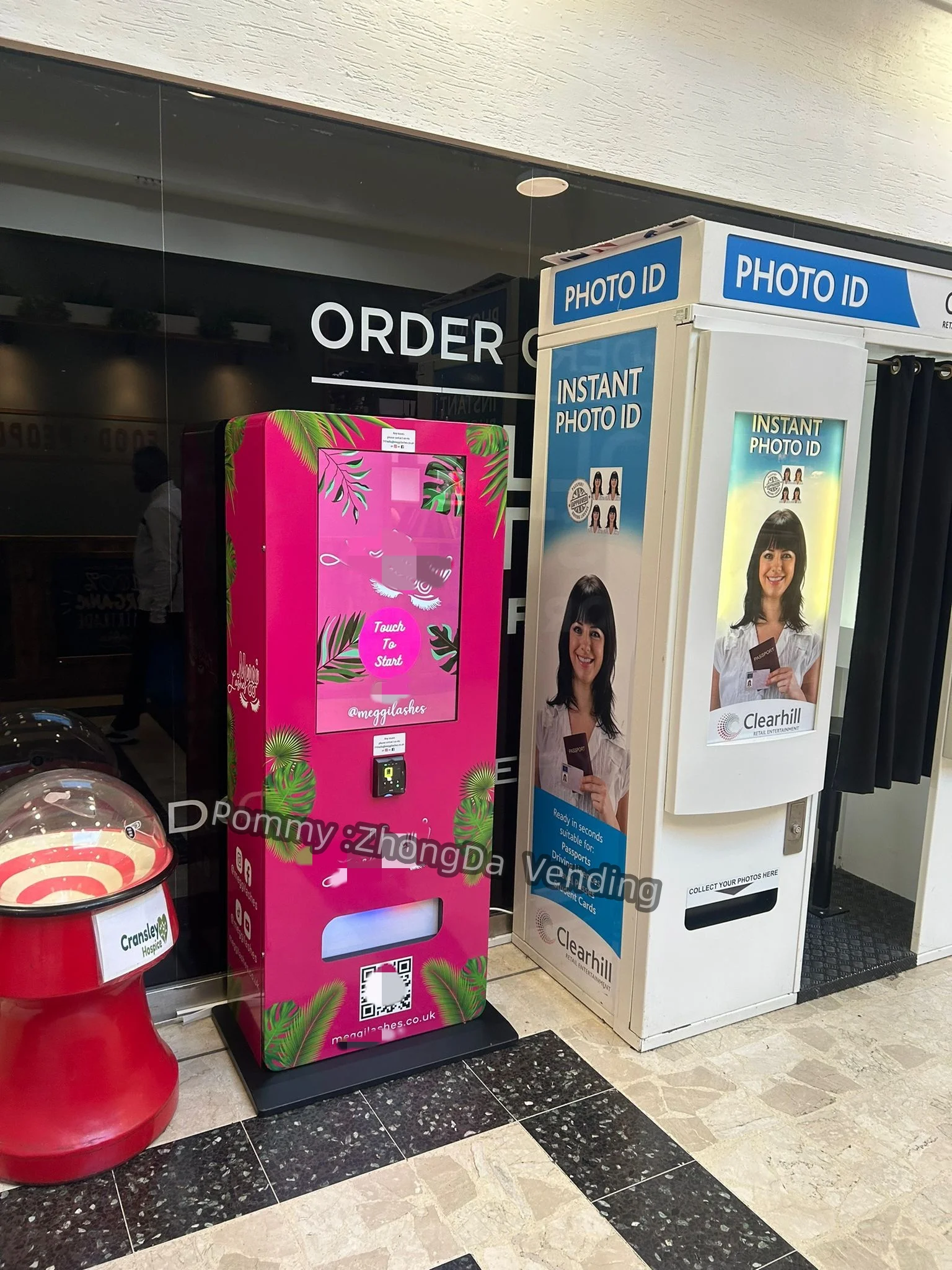 ZhongDa Digital Touch Screen Free Stand  Wall Mounted Combine Small Vending Machine