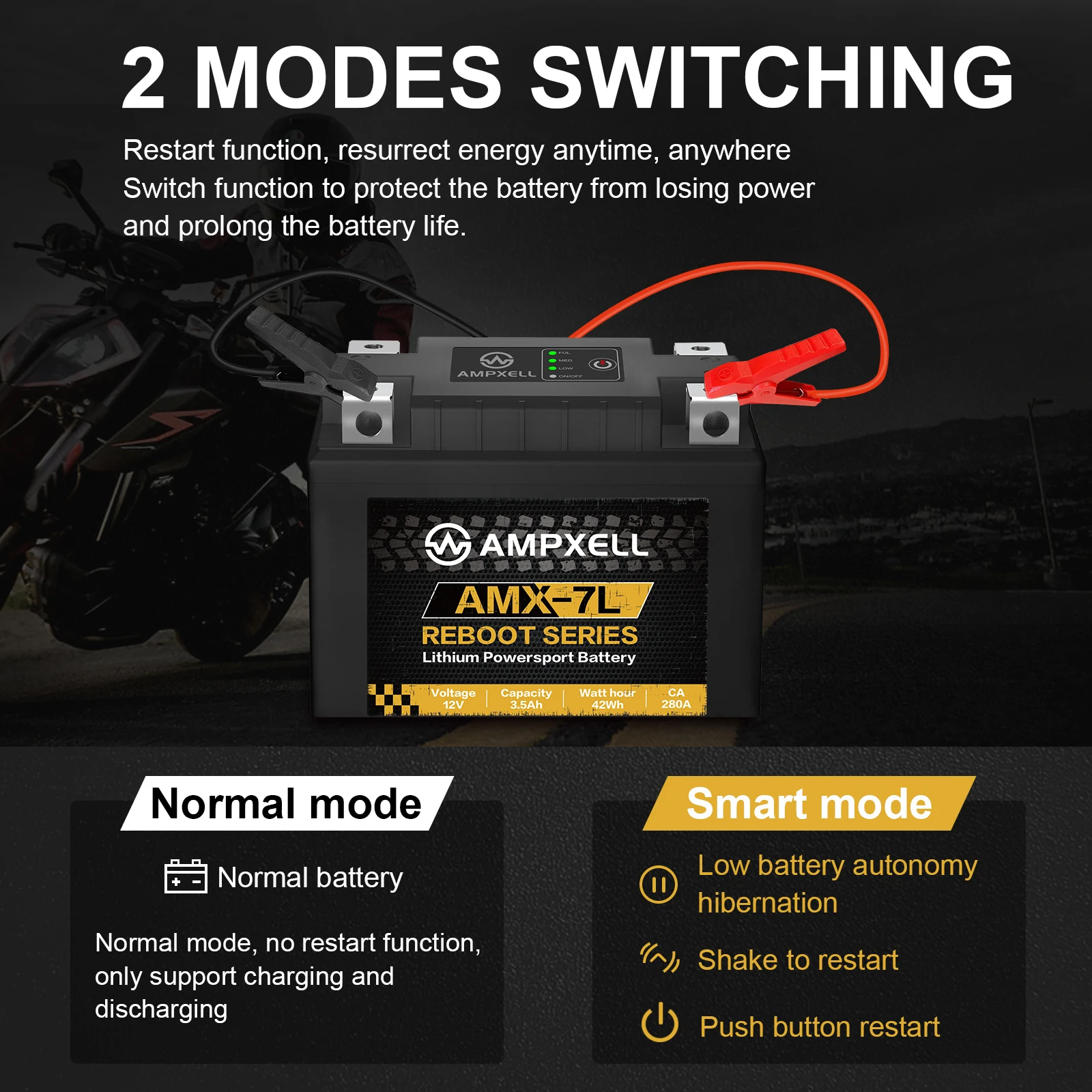 YTX4L-BS/YTX5S-BS motorcycle accessories high rate Motorbike Starter Battery  lifepo4 cell material 12v 3.5Ah CA210