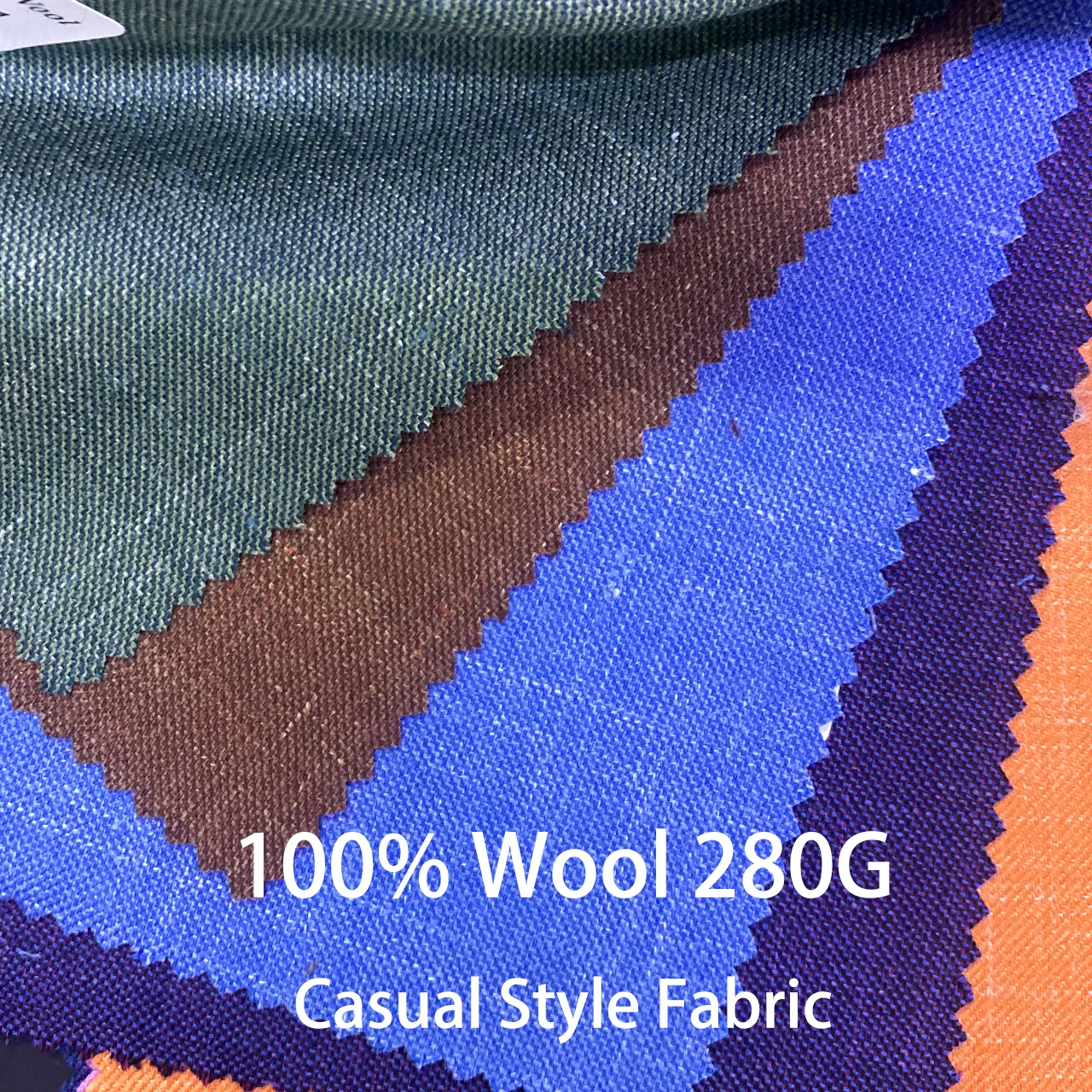 High Quality 100% Wool Check  Custom Suit Fabric  280G Plaid Woolen Bespoke Casual Style Tailor Suit Fabric